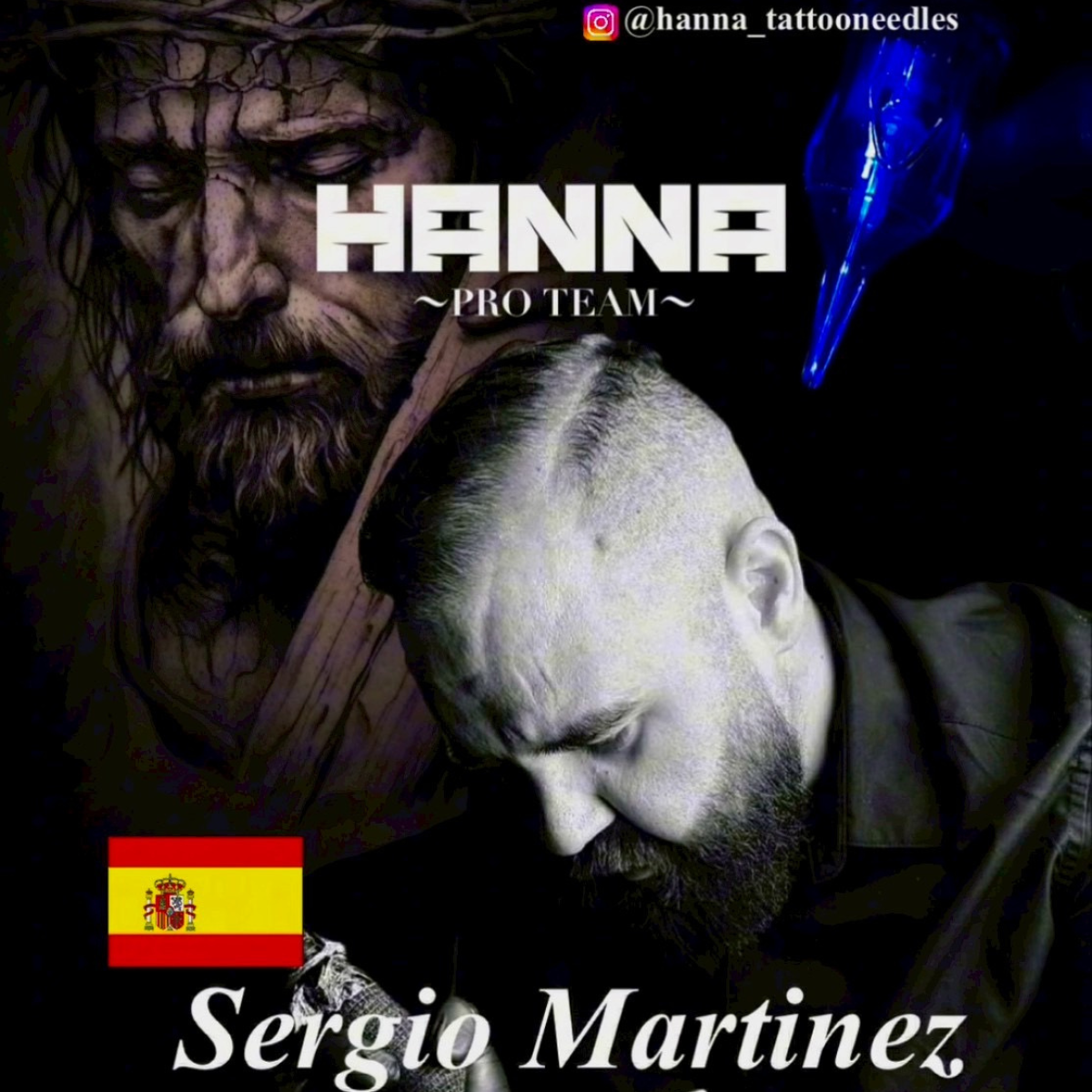 Sergio Martinez タトゥーアーティスト HANNA TATTOO NEEDLES プロチーム スペイン