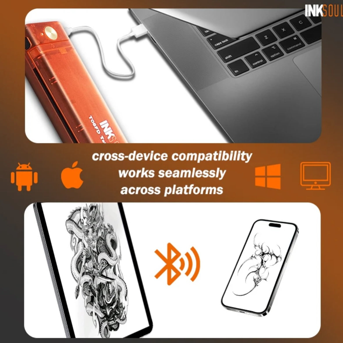 INKSOUL® T08FD タトゥー転写プリンター(タッチスクリーン)※現在予約販売中