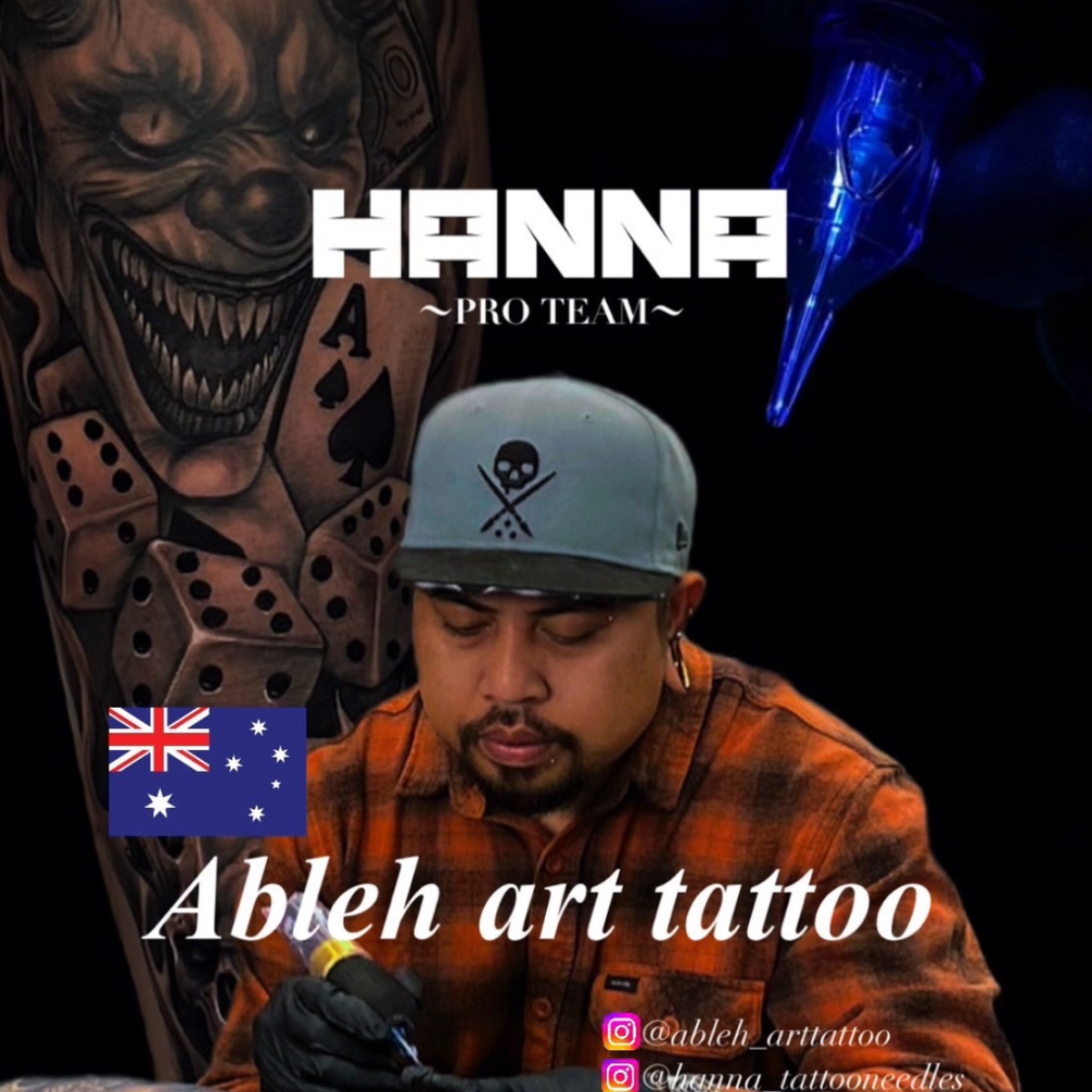 Ableh art tattoo タトゥーアーティスト HANNA TATTOO NEEDLES プロチーム