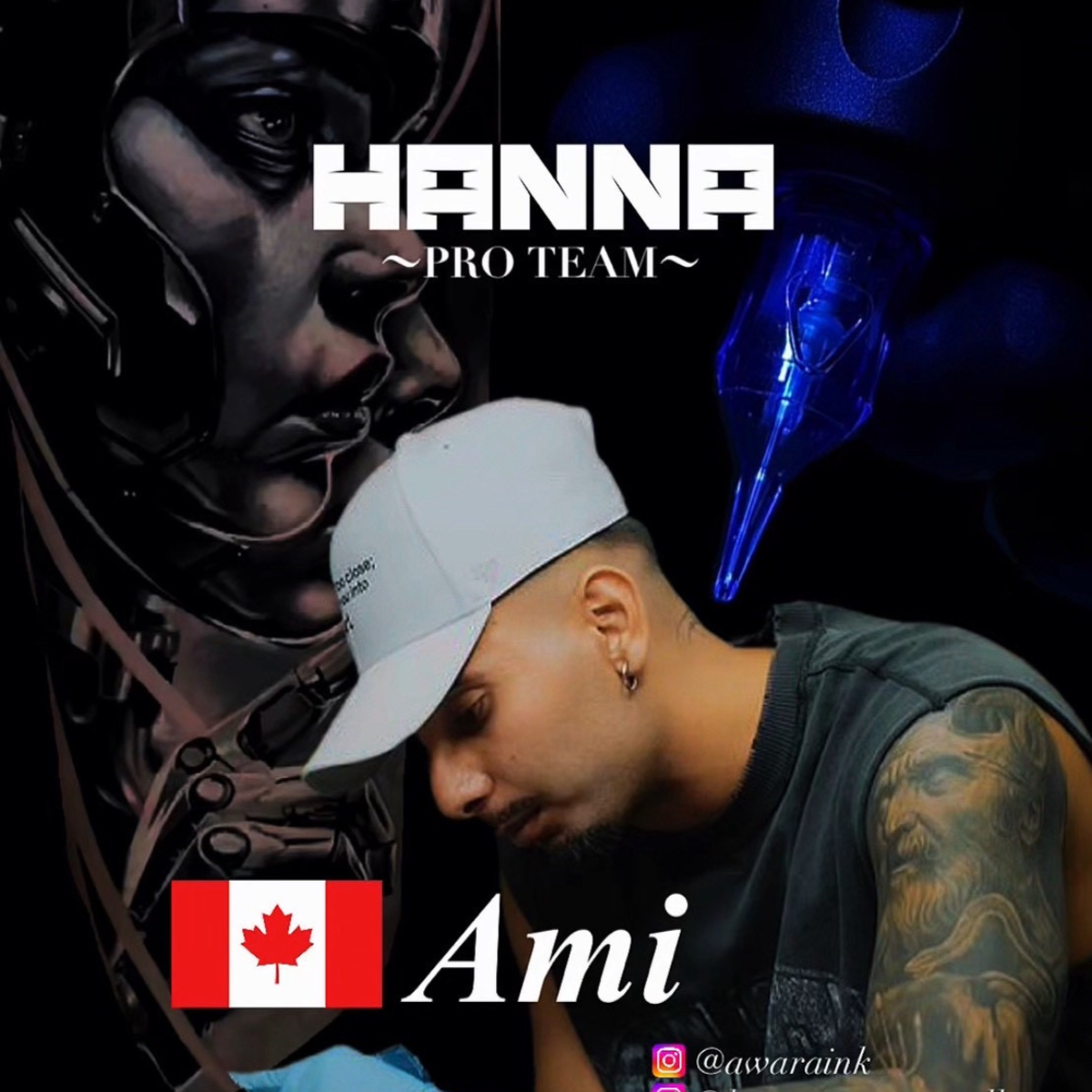 Ami タトゥーアーティスト HANNA TATTOO NEEDLES プロチーム