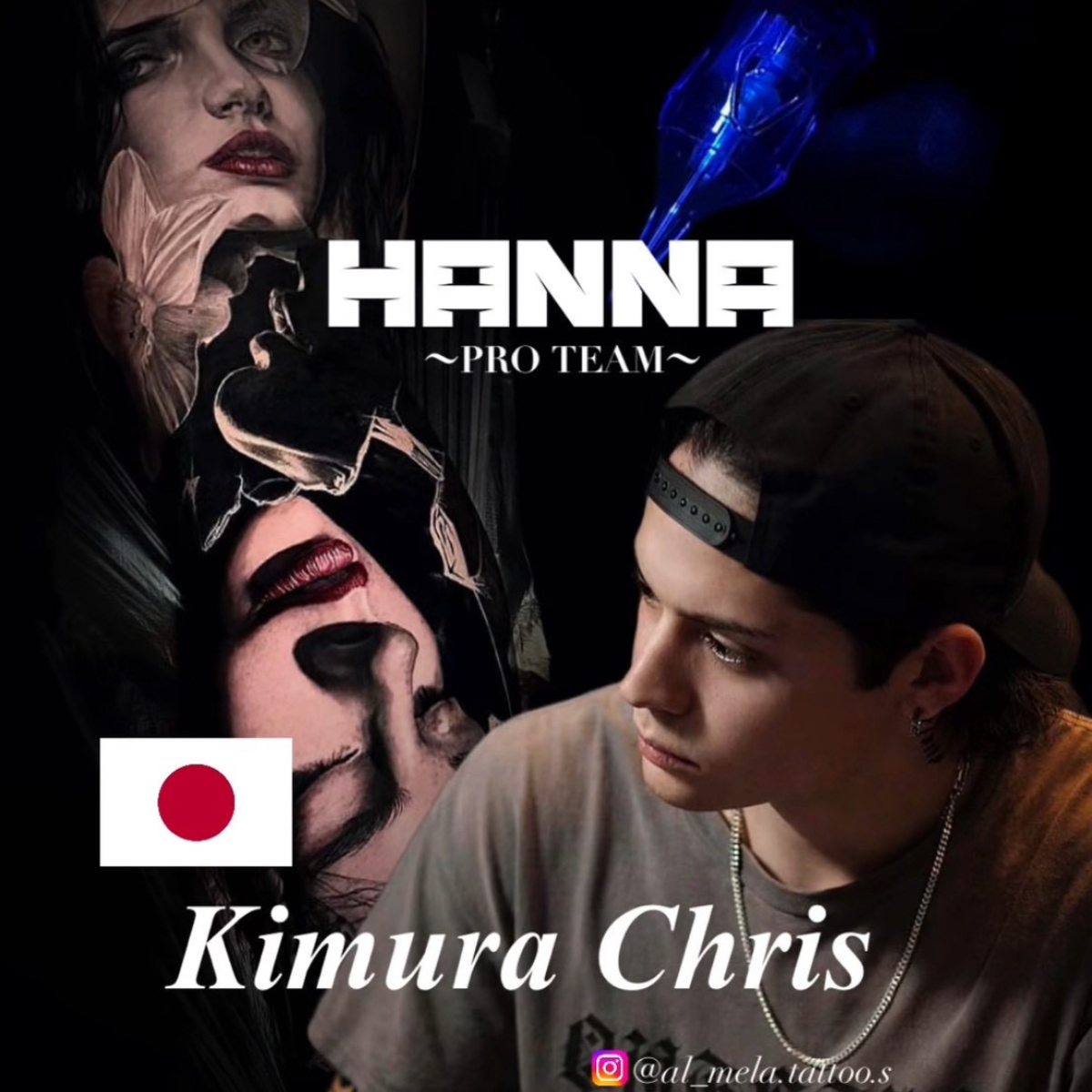 Kimura Chris タトゥーアーティスト HANNA TATTOO NEEDLES プロチーム 日本