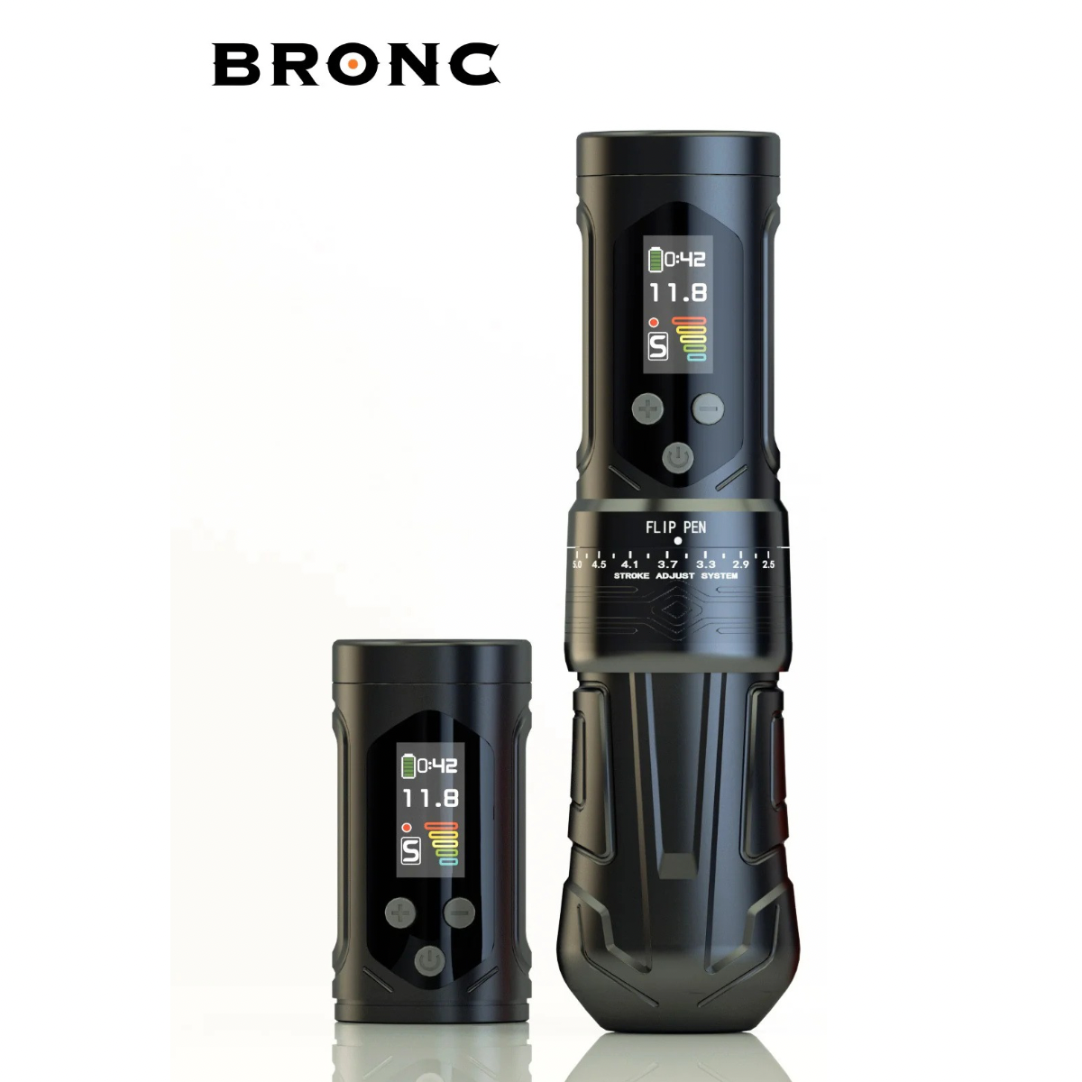 【最新モデル】BRONC X2 NEO｜可変ストローク×高出力モーター搭載 ワイヤレスタトゥーペン