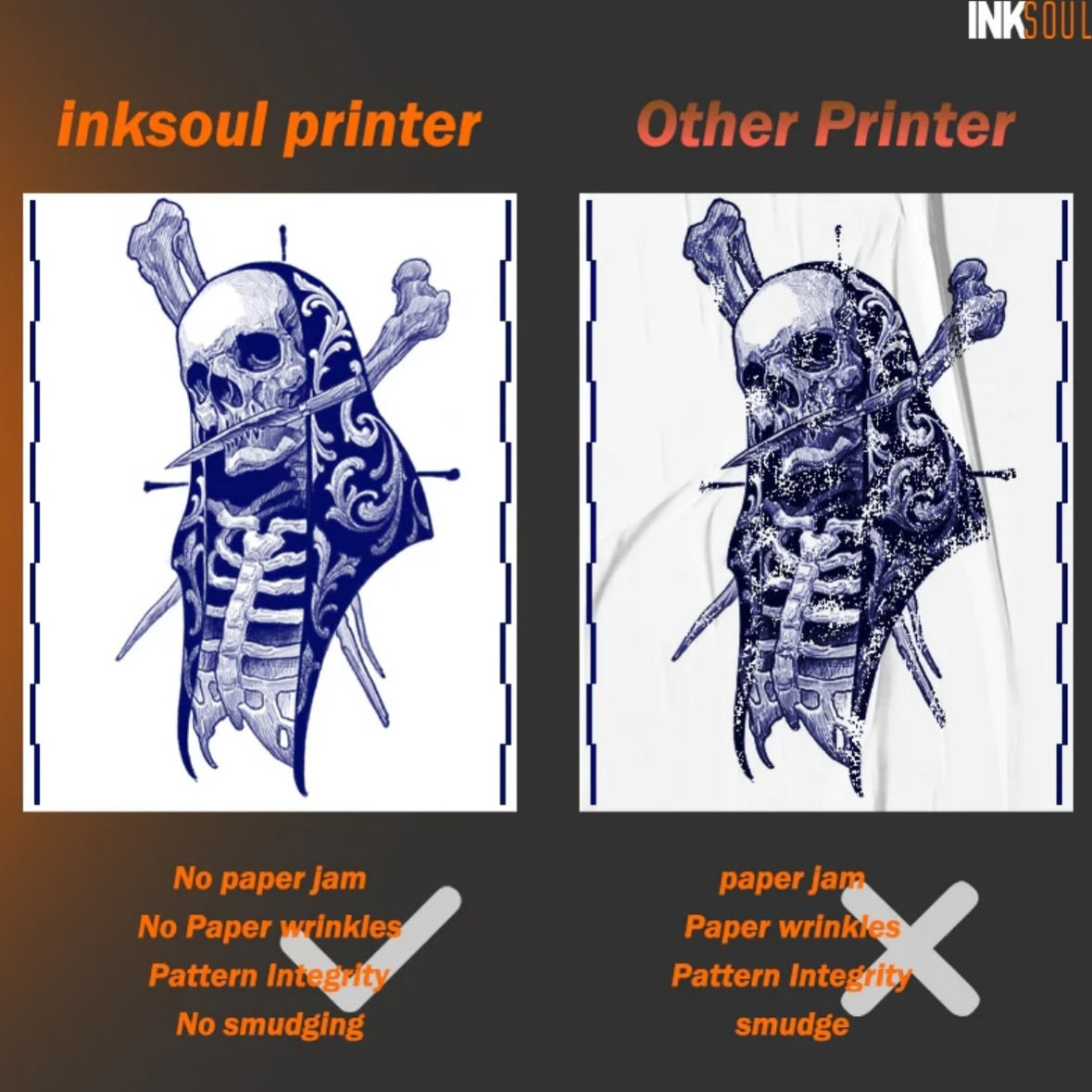INKSOUL®　T08FD タトゥー転写プリンター（タッチスクリーン）※現在予約販売中
